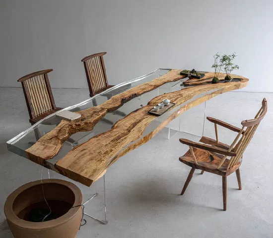 Redwood Live Edge Dining Table