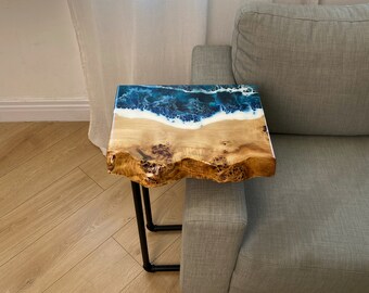 Pine & Epoxy Wall Mounted Shelves